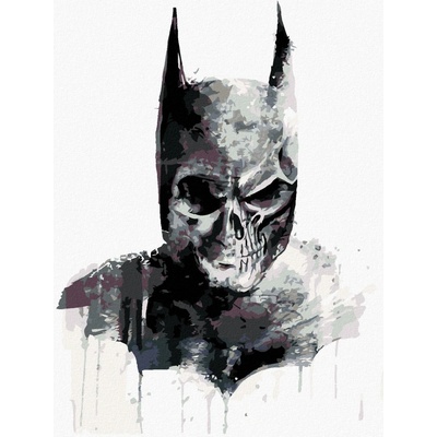 Zuty Malovaná lebka batman 40 x 50 cm vypnuté plátno na rám 8596530136576