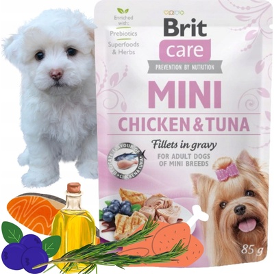 Brit Care Mini Chicken & Tuna fillets in gravy 85 g – Zboží Mobilmania