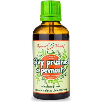 Bylinné kapky Cievy pružnosť a pevnosť bylinné kvapky tinktúra 50 ml