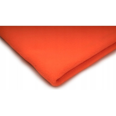 Polar fleece látka 200 g/m², šířka 150 cm, pomerančový neon, metráž
