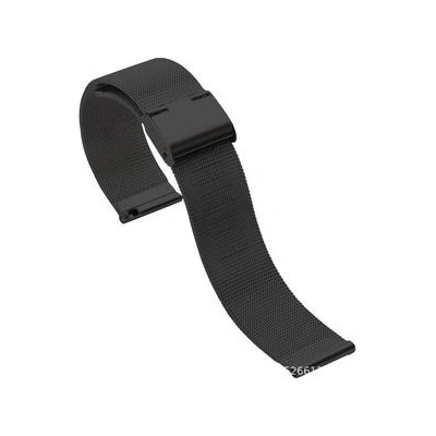 Mobilly remienok pre Samsung galaxy smartwatch, 20 mm, kov, čierny black 537 DS-31-00S
