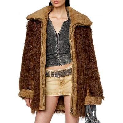 DIESEL W-BECCA JACKET hnedá