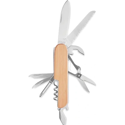 Multifunkčný nôž , bambus, 9-funkcií , wood