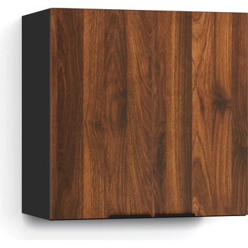 Blumfeldt WoodVista Висок шкаф, Soft-Close, алуминиеви дръжки, устойчиви материали (JOY-WVH600BW) (JOY-WVH600BW)