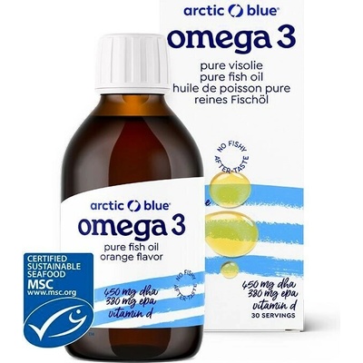 Arctic blue Omega 3 450 mg DHA 380 mg EPA & Vitamin D 150 ml