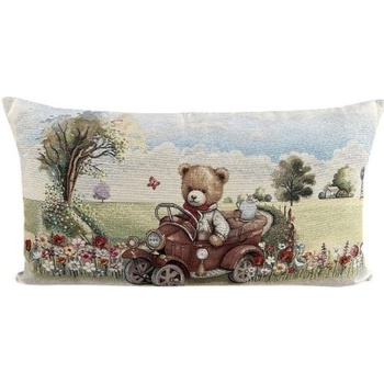 TEXICOP z gobelínu 1353 macko v aute Bavlna/Acryl/Pes 40 x 70 cm