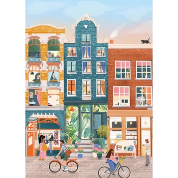 Image 1 of Pieces & Peace - Puzzle Nine Streets, Amsterdam - 500 piese