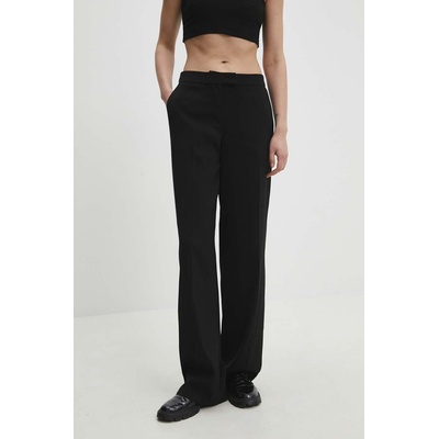 Answear Lab Панталон Answear Lab в черно със стандартна кройка, с висока талия (W24S.LF.031144.TJS)