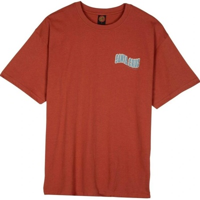 Santa Cruz Tiki Hand Strip T-Shirt Dark Rust
