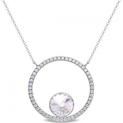 Spark Stříbrný čirý se Swarovski elements orbita NCD1122SS47C Krystal