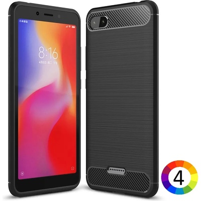 Xiaomi Redmi 6A Удароустойчив Carbon Fiber Калъф и Протектор