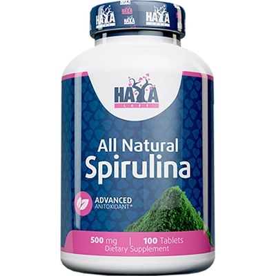 Haya Labs All Natural Spirulina 500 mg [100 Таблетки]
