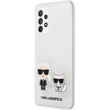 Pouzdro Karl Lagerfeld PC/TPU Karl & Choupette Samsung Galaxy A72 čiré