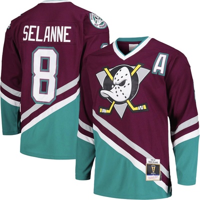 Mitchell & Ness Anaheim Ducks hokejový dres Teemu Selanne 1996 Dark Jersey
