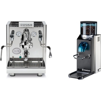 Set ECM Elektronika II Profi + Rancilio Rocky Doserless