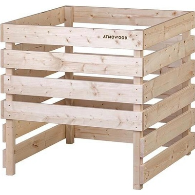 Atmowood dřevěný kompostér otevřený dole 80 x 80 x 80 cm
