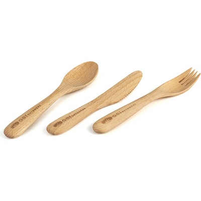 GSI Outdoors Rakau Cutlery Set luxusní příbor z bukového dřeva