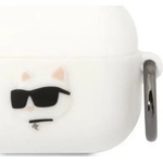 Karl Lagerfeld AirPods Pro бял силиконов калъф Choupette Head 3D (KLAPRUNCHH)