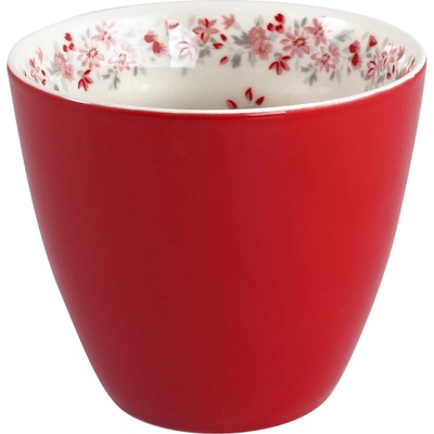 GREEN GATE Latte cup Red Emberly Inside červená porcelán 300 ml