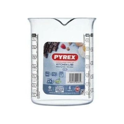 Sklenená odmerka s lievikom PYREX 750ml