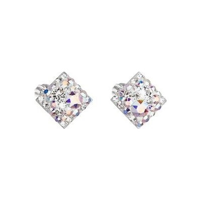 Pavona stříbrné pecka s krystaly Swarovski ab efekt kosočtverec 31169.2 31169.2