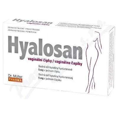 Hyalosan vaginálne čapíky s kyselinou hyalurónovou 10 ks