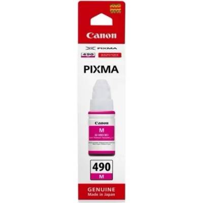 Canon БУТИЛКА МАСТИЛО ЗА CANON PIXMA G1400/G2400/G3400 - /490/ - GI-490M (GI490M) - Ink Bottle - Magenta - PN BS0665C001AA (201CANGI490M)
