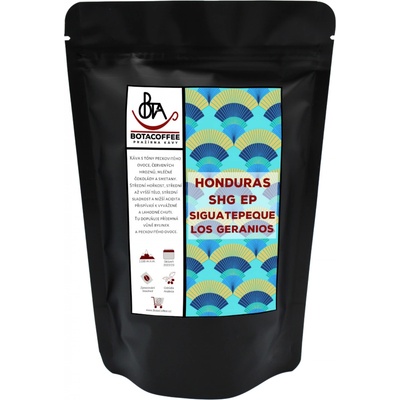 BotaCoffee Honduras SHG EP Siguatepeque Los Geranios 2023 Hrubě mletá filtr dripper 250 g