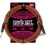 Ernie Ball Braided Pumpkin Pie 3 m Директен - Ъглов Инструментален кабел (P06470)