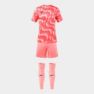 Joma Brankářský set Area korálová fluo
