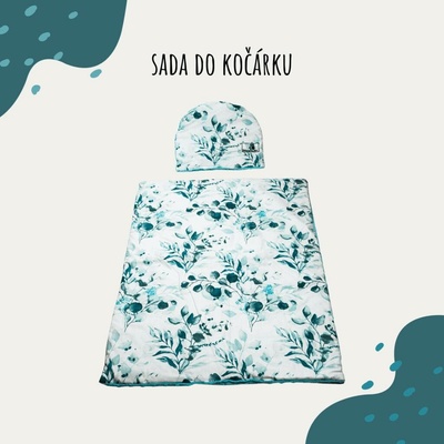 Děláme do plen Sada deka a polštářek Eukalyptus