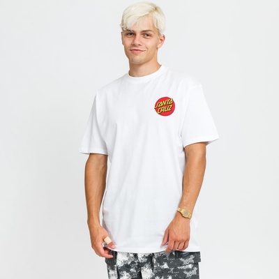 Santa Cruz Classic Dot Chest pánske tričko s krátkym rukávom white