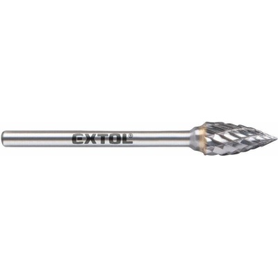 EXTOL INDUSTRIAL fréza karbidová ostrý oblouk 6*13mm, stopka 3mm, 8703863