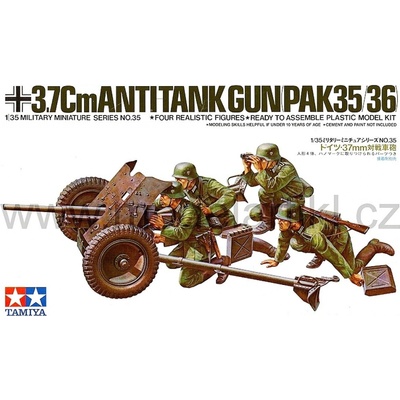Tamiya 3 7cm Anti-tank Gun Pak35/36 1:35