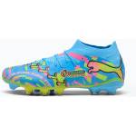PUMA Футболни обувки PUMA Future 9 Match Advanced Level FG/AG puma white/blue glimmer/pink glimmer/yellow alert