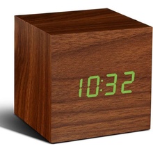 Gingko Design Cube Click Clock GK08G8 hnědá