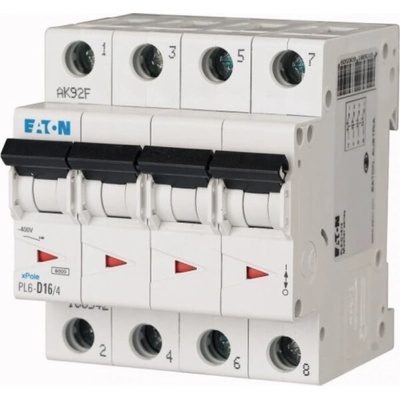 Eaton 4P C 16A 6kA AC PL6-C16/4 166519
