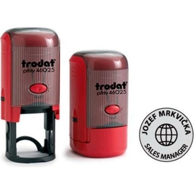Trodat Printy 46025 Ø 25mm odtlačok červený TR460255