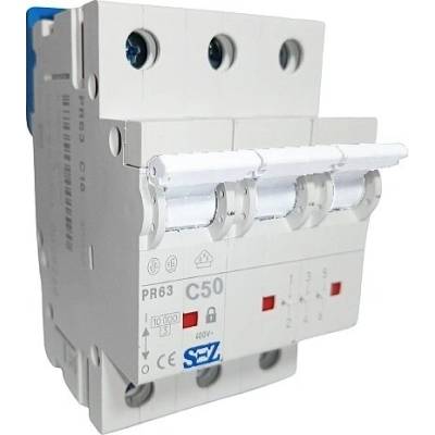 SEZ KR CB Elektro Istič 3-pólový D/50A 10kA Rada:PR6x (SEZ Krompachy)