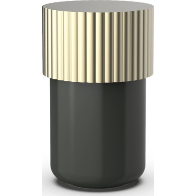 Decor Walther Koupelnová dóza Of Line se zlatým víkem 7,6 cm černá