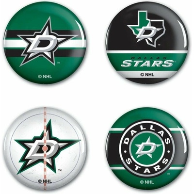WinCraft Sada Dallas Stars NHL Button 4 Pack