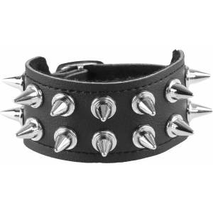 Black & metal Гривна Шипове 2 - веган - bwz-684