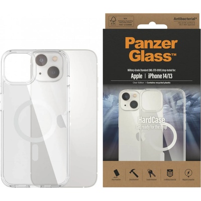 Panzer Гръб HardCase PanzerGlass, MagSafe за Apple iPhone 14, Antibacterial - Прозрачен