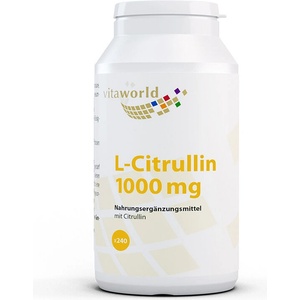 vitaworld Мускулна функция, възстановяване - Л-Цитрулин (L-Citrulin), 1000 mg x 240 таблетки (15373959 VW)