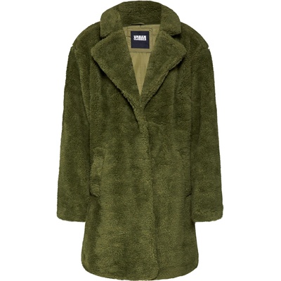 Urban Classics Преходно палто 'Sherpa' зелено, размер 5XL