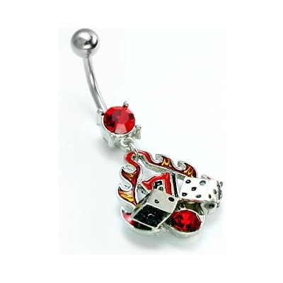 Marre piercing do pupíku rockabilly PPMN0052