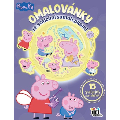 Jiri Models Omaľovánky so svietiacimi samolepkami Prasiatko Peppa
