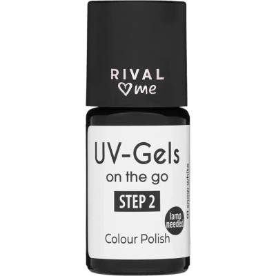 RIVAL Loves Me Lak na nehty UV gel 01 snow white 8 ml