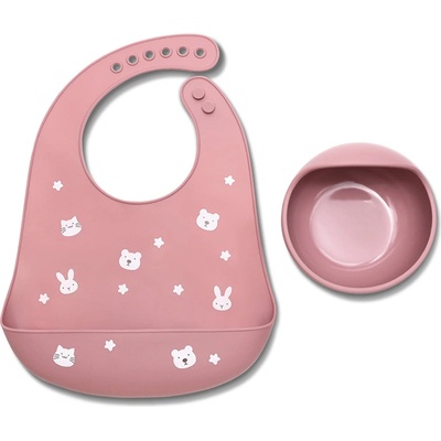 Lorelli Силиконов сет за хранене 2 части Lorelli, Deep Pink (10230710002)