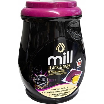 Mill Kapsule na pranie čiernych a tmavých tkanín 50 PD